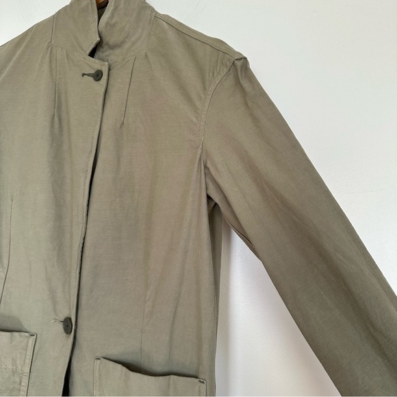 Everlane Utility Organic Cotton One Button Blazer Jacket Size XS - Picture 5 of 14